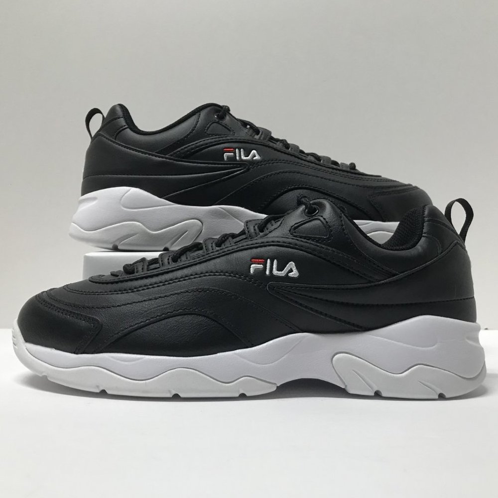 FILA Ray Sneakers in Black, FILA Red, and White - Picture 8 of 16